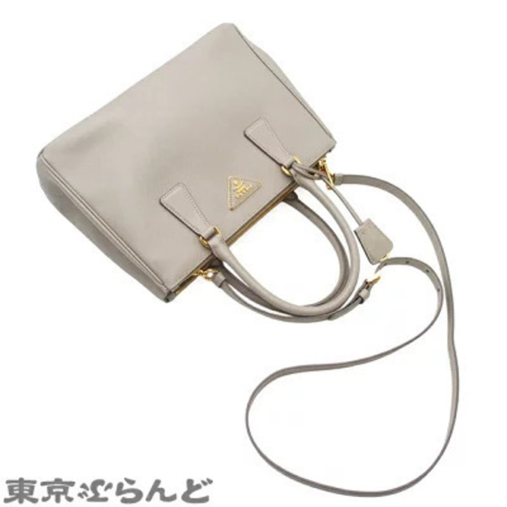 Prada Galleria Saffiano Shoulder Bag Greige Gray - Picture 4 of 9